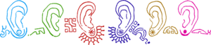 Common ear tattoo motifs
