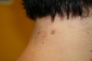 Nape piercing, punch and taper