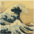 Hokusai's most famous work "Beneath the wave off Kanagawa" showing what was to become "typical" Japanese tattoo style water. This is also the blue ink that was sent to him by Manet.